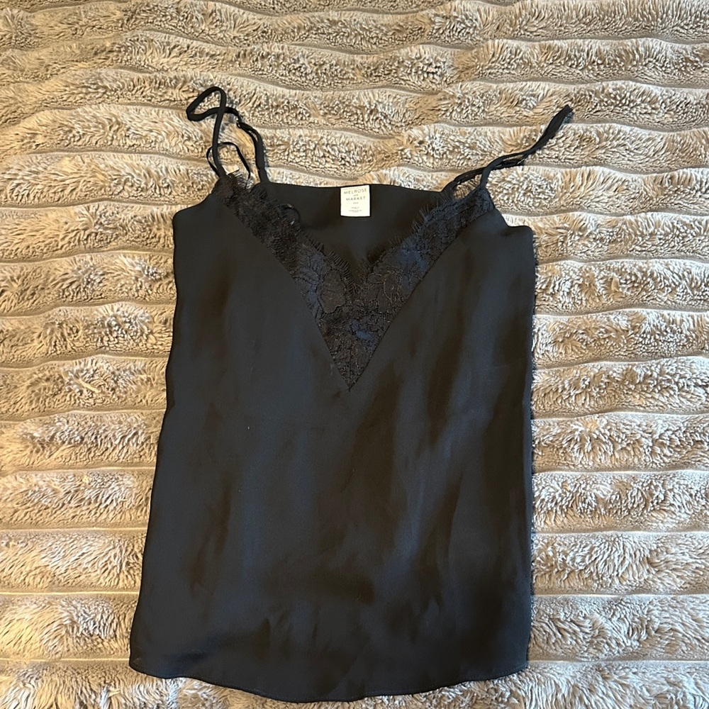 Melrose and Market Black Lace Camisole